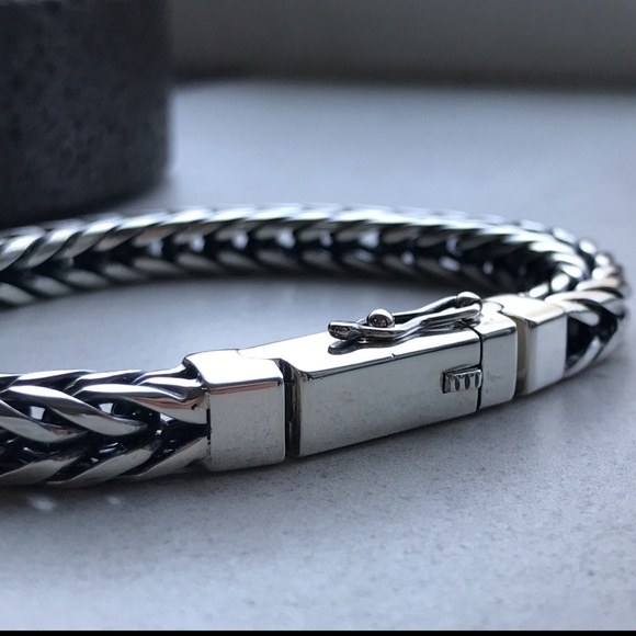 Men silver 925 bracelet - Picture 3 of 3